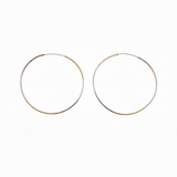 Pair of 50mm hoop earrings 