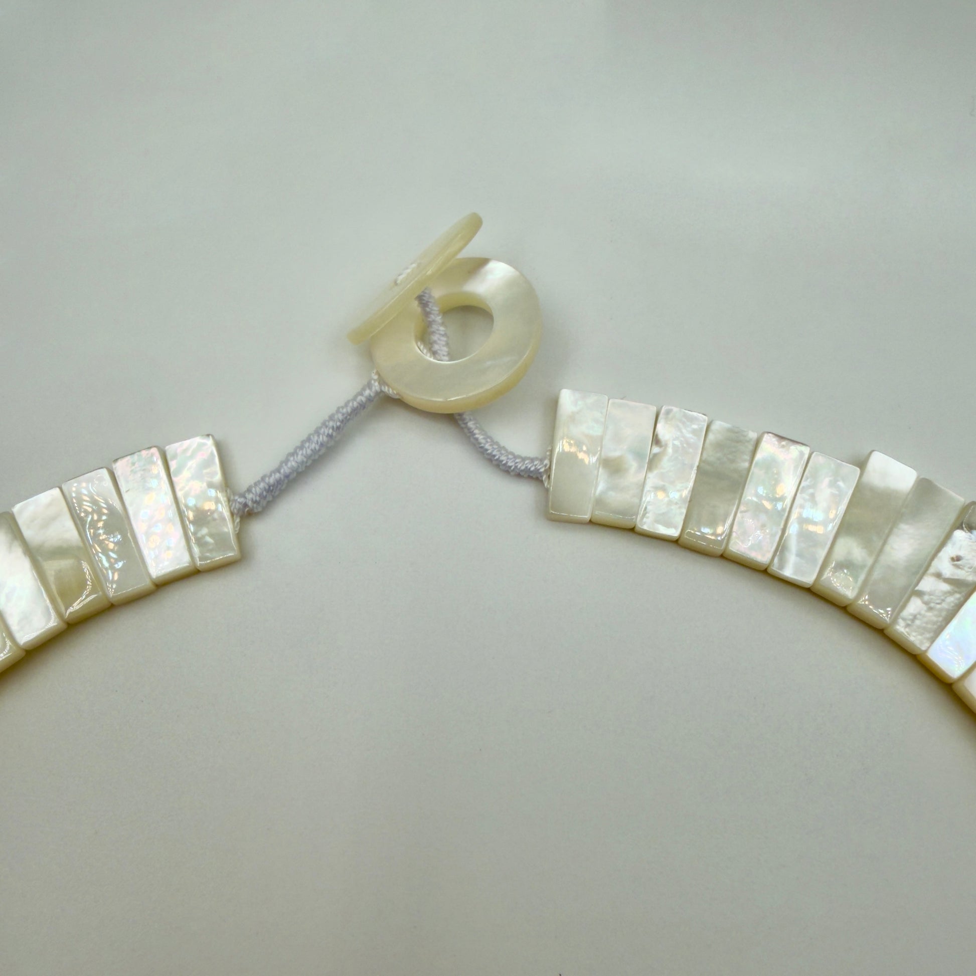 Close-up of mother of pearl segment details
