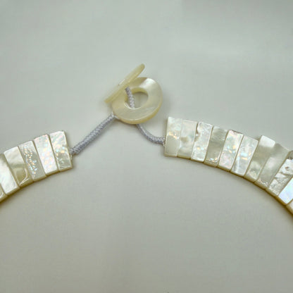 Close-up of mother of pearl segment details
