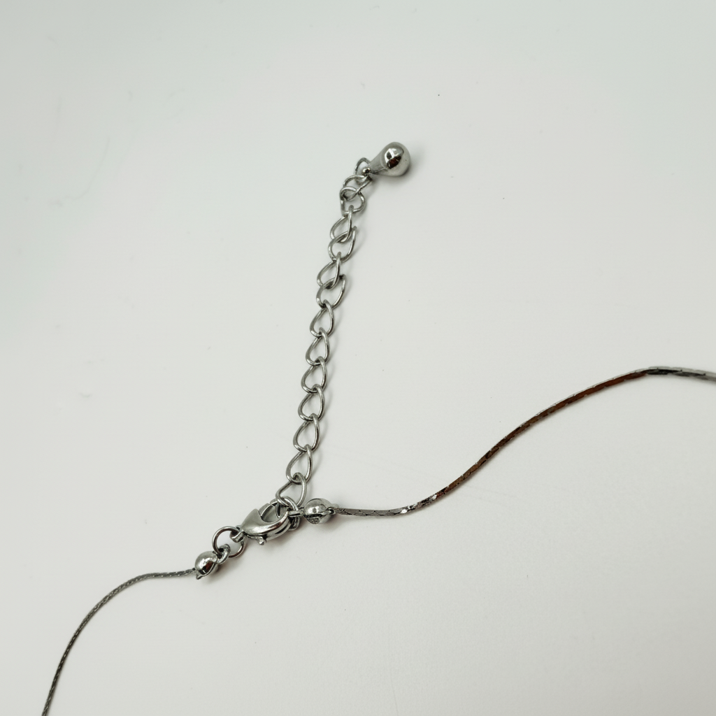 close up of necklace