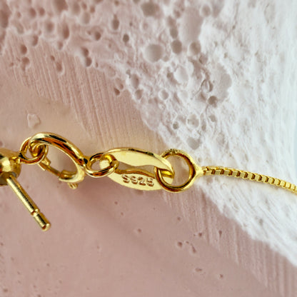 Ring clasp showing 925 stamp