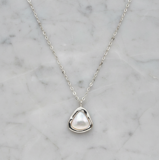 triangle pendant and silver casement
